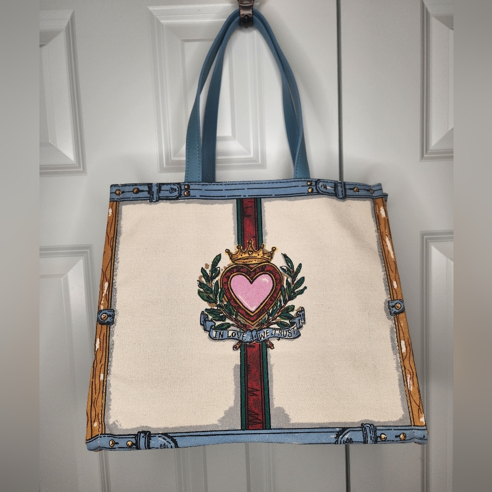 NWOT Brighton Canvas Tote Bag 2019 "In Love We Trust"